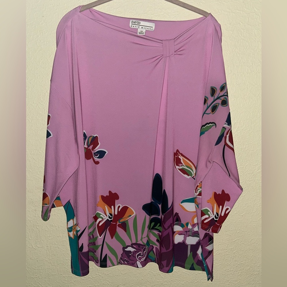 David Meister fluid jersey knot-neck Top